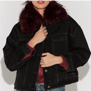 NWT Free People Opal Swing Faux Fur Jacket Size Small